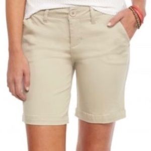 Celebrity Pink Girls Khaki Stone Bermuda Shorts